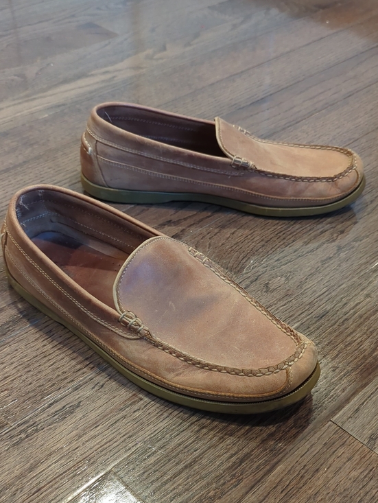 LL Bean Loafers Brown Leather Moccasin size 13D main image 5